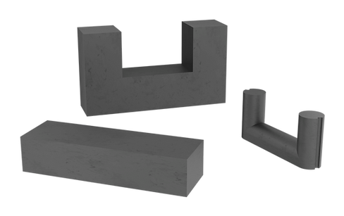Group of ferrite I and U cores