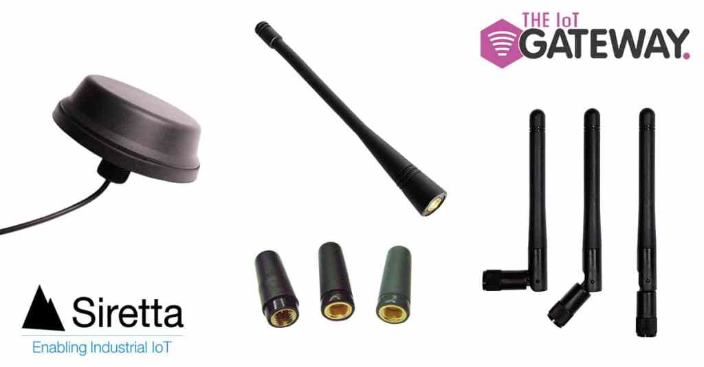 Selection of industial IoT antennas from Siretta