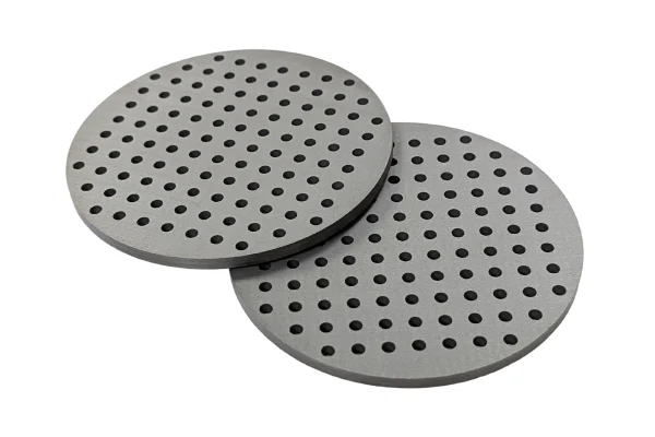Drilled ferrite plates